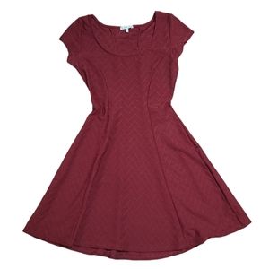 Charlotte Russe Red Skater Dress